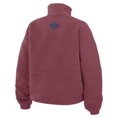 Colorado Avalanche WEAR by Erin Andrews Women's Polar Fleece Half-Zip Jacket Burgundy
