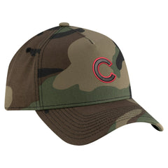 Chicago Cubs Woodland Team Pop 9FORTY A-Frame Adjustable Hat Camo | New Era