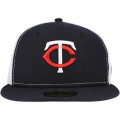 Minnesota Twins Team Color 59FIFTY Trucker Fitted Hat Navy | New Era