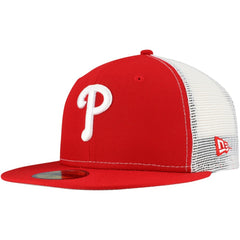 Philadelphia Phillies Team Color 59FIFTY Trucker Fitted Hat Red | New Era