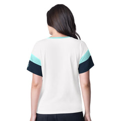 Seattle Kraken G-III 4Her by Carl Banks Women's Rink Oversized Rhinestone V-Neck T-Shirt White