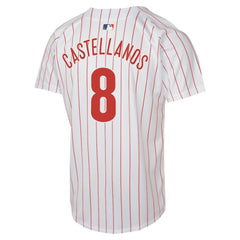 Nick Castellanos Philadelphia Phillies Youth Home Game Player Jersey - White