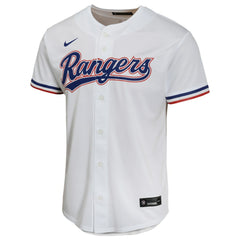 Jacob deGrom Texas Rangers Youth Home Game Player Jersey - White