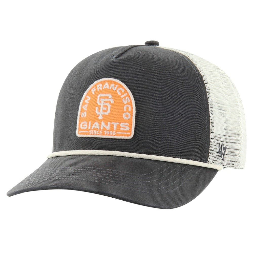 San Francisco Giants Cypress Trucker Hitch Adjustable Hat Charcoal | 47 brand