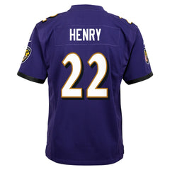 Derrick Henry Baltimore Ravens Youth Game Jersey - Purple