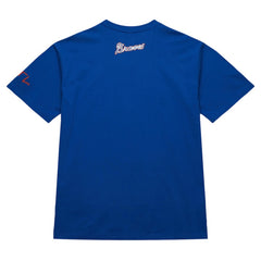 Hank Aaron Atlanta Braves Cooperstown Collection Heavyweight Premium Player Vintage Logo T-Shirt Royal | Mitchell & Ness