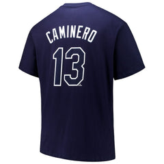 Junior Caminero Tampa Bay Rays Big & Tall Name & Number T-Shirt Navy
