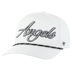 Los Angeles Angels Overhand Speckle Hitch Rope Adjustable Hat White | 47 brand