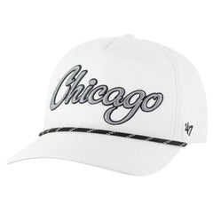 Chicago Cubs Overhand Speckle Hitch Rope Adjustable Hat White | 47 brand