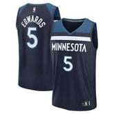 Anthony Edwards Minnesota Timberwolves Fast Break Replica Player Jersey - Icon Edition - Navy