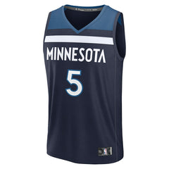 Anthony Edwards Minnesota Timberwolves Fast Break Replica Player Jersey - Icon Edition - Navy