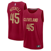 Donovan Mitchell Cleveland Cavaliers Fast Break Replica Player Jersey Icon Editi- Wine - Fanatics