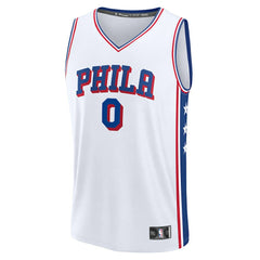 Tyrese Maxey Philadelphia 76ers Fast Break Replica Player Jersey - Association Edition - White