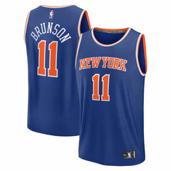 Jalen Brunson New York Knicks Youth Fast Break Replica Player Jersey - Icon Edition - Blue