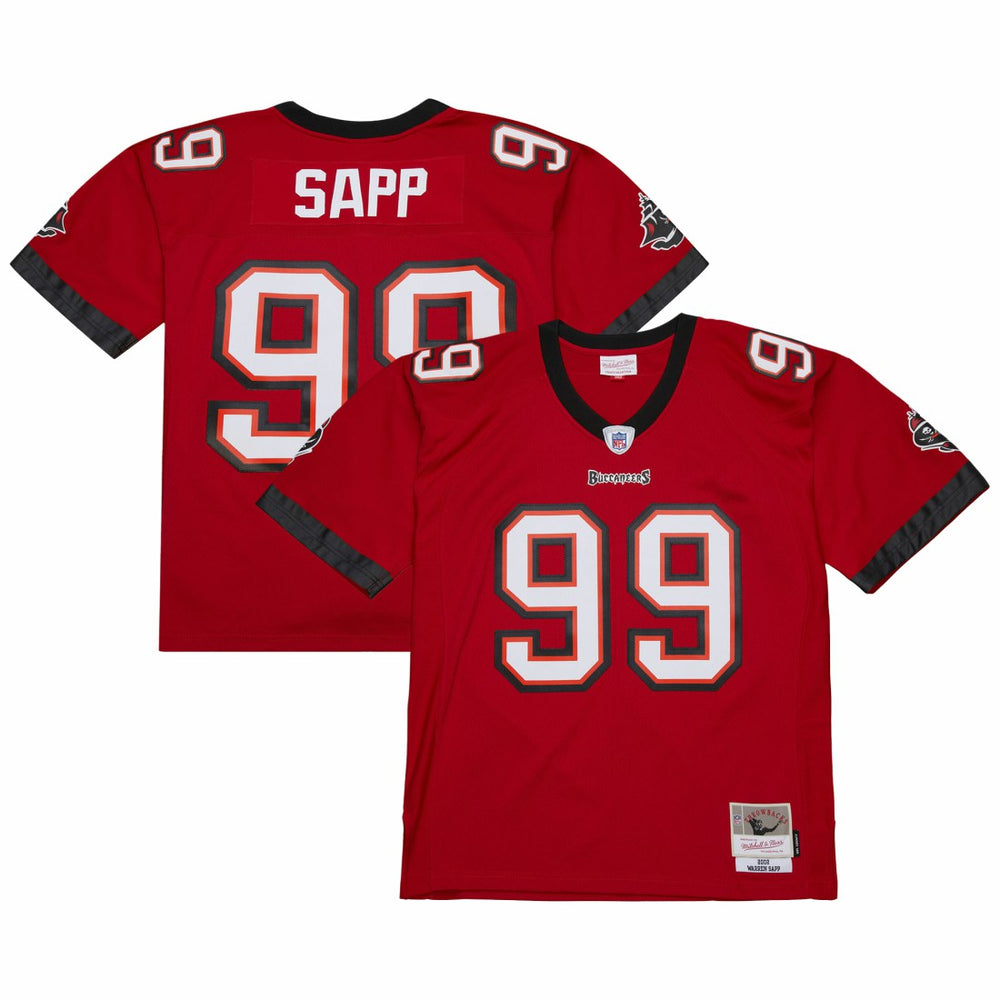 Warren Sapp Tampa Bay Buccaneers 2002 Legacy Replica Jersey - Red for sale