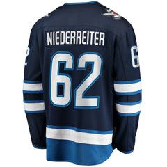 Nino Niederreiter Winnipeg Jets Fanatics Home Premier Breakaway Player Jersey Navy