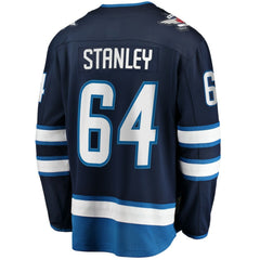 Logan Stanley Winnipeg Jets Fanatics Home Premier Breakaway Player Jersey Navy