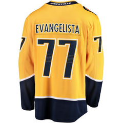 Luke Evangelista Nashville Predators Fanatics Premier Breakaway Player Jersey Gold
