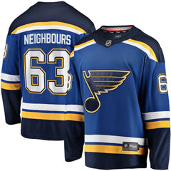 Jake Neighbours St. Louis Blues Fanatics Home Premier Breakaway Player Jersey Blue