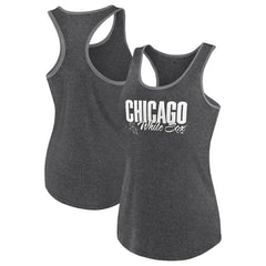 Chicago White Sox Profile Women's Plus Size Racerback Tank Top Black