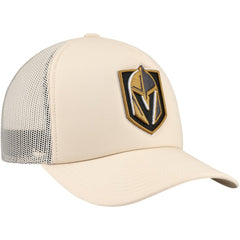 Vegas Golden Knights Mitchell & Ness Foam Front Trucker Adjustable Hat Cream