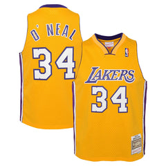 Shaquille O'Neal Los Angeles Lakers Youth 1999/00 Hardwood Classics Swingman Jersey - Gold