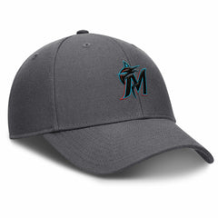 Miami Marlins Club Performance Adjustable Hat Gray | Nike
