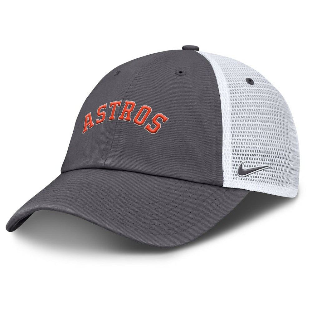 Houston Astros Wordmark Club Adjustable Trucker Hat Gray | Nike