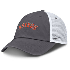 Houston Astros Wordmark Club Adjustable Trucker Hat Gray | Nike