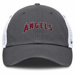 Los Angeles Angels Wordmark Club Adjustable Trucker Hat Gray | Nike