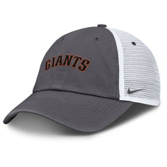 San Francisco Giants Wordmark Club Adjustable Trucker Hat Gray | Nike