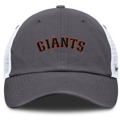 San Francisco Giants Wordmark Club Adjustable Trucker Hat Gray | Nike