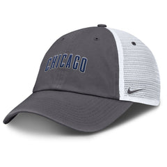 Chicago Cubs Wordmark Club Adjustable Trucker Hat Gray | Nike