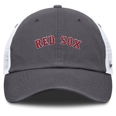 Boston Red Sox Wordmark Club Adjustable Trucker Hat Gray | Nike
