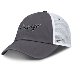 Chicago White Sox Wordmark Club Adjustable Trucker Hat Gray | Nike