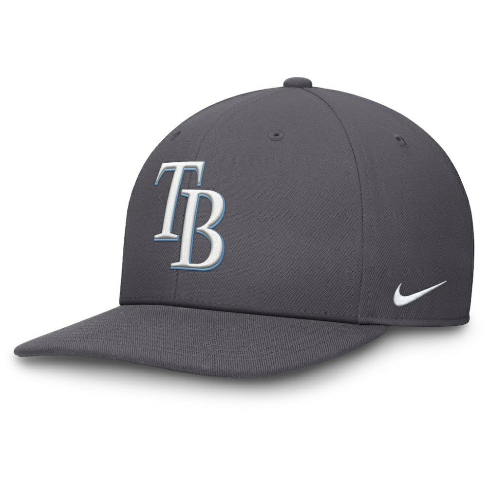 Tampa Bay Rays Pro Performance Snapback Hat Gray | Nike