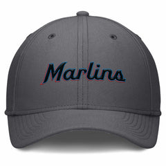Miami Marlins Swoosh Performance Flex Hat Gray | Nike
