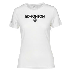 Edmonton Oilers Levelwear Women's Maddox City Capsule T-Shirt White