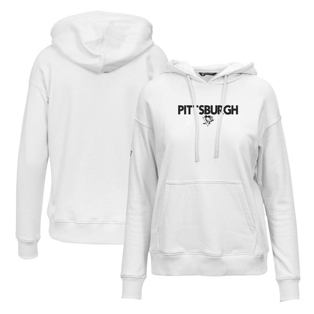 Pittsburgh Penguins Levelwear Women's Adorn City Capsule Pullover Hoodie White