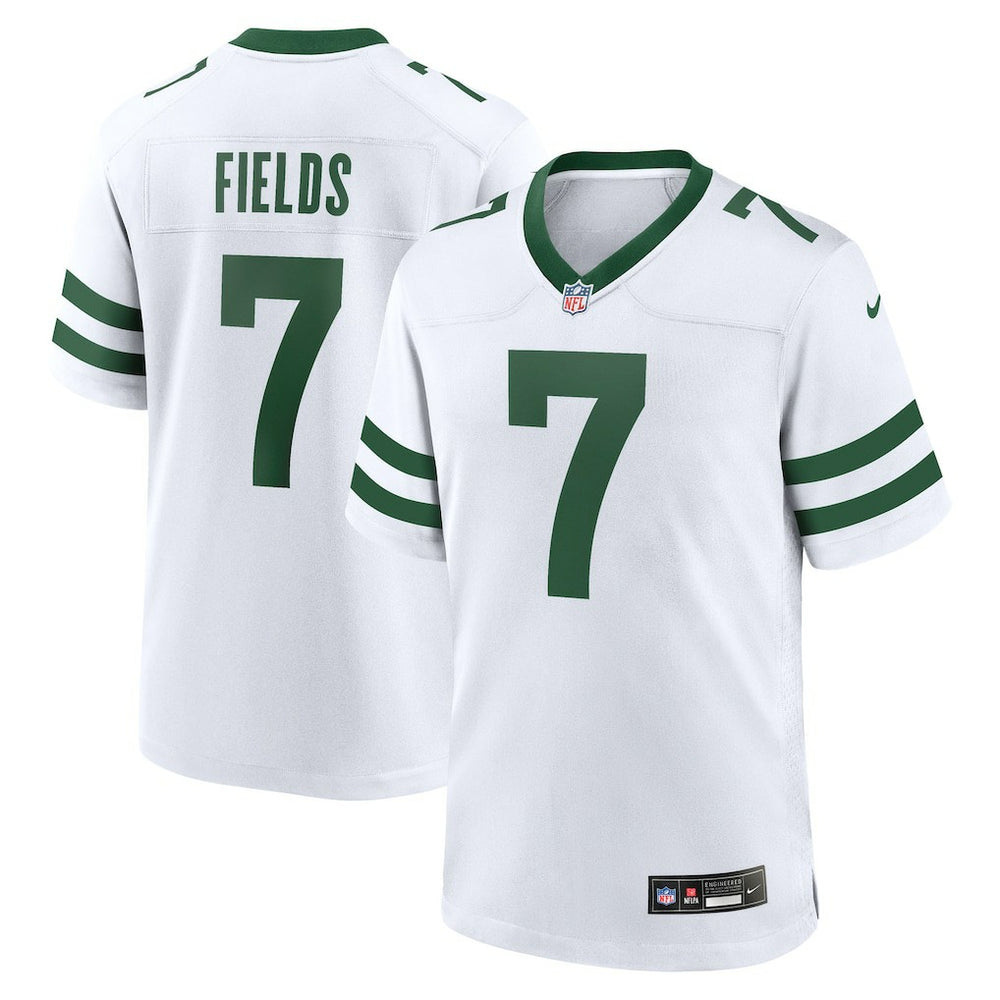 Justin Fields New York Jets Game Jersey - Legacy White
