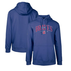 Atlanta Braves Levelwear Cooperstown Collection Podium Retro Spellout Pullover Hoodie Royal