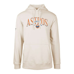 Houston Astros Levelwear Cooperstown Collection Podium Retro Spellout Pullover Hoodie Khaki