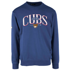 Chicago Cubs Levelwear Zane Cooperstown Collection Retro Spellout Pullover Sweatshirt Royal