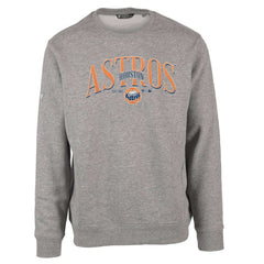 Houston Astros Levelwear Zane Cooperstown Collection Retro Spellout Pullover Sweatshirt Gray