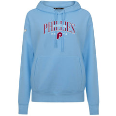 Philadelphia Phillies Levelwear Women's Adorn Cooperstown Collection Retro Spellout Pullover Hoodie Blue
