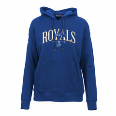 Kansas City Royals Levelwear Women's Adorn Cooperstown Collection Retro Spellout Pullover Hoodie Royal