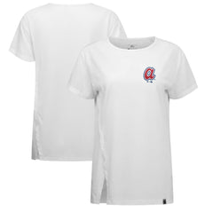 Atlanta Braves Levelwear Women's Influx Cooperstown Core Logo T-Shirt White