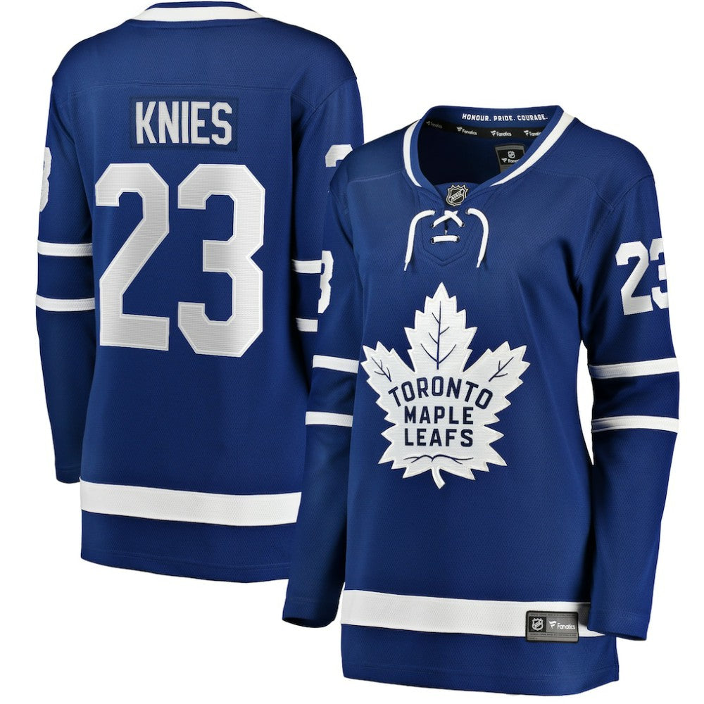 Matthew Knies Toronto Maple Leafs Fanatics Women's Home Breakaway Jersey Blue