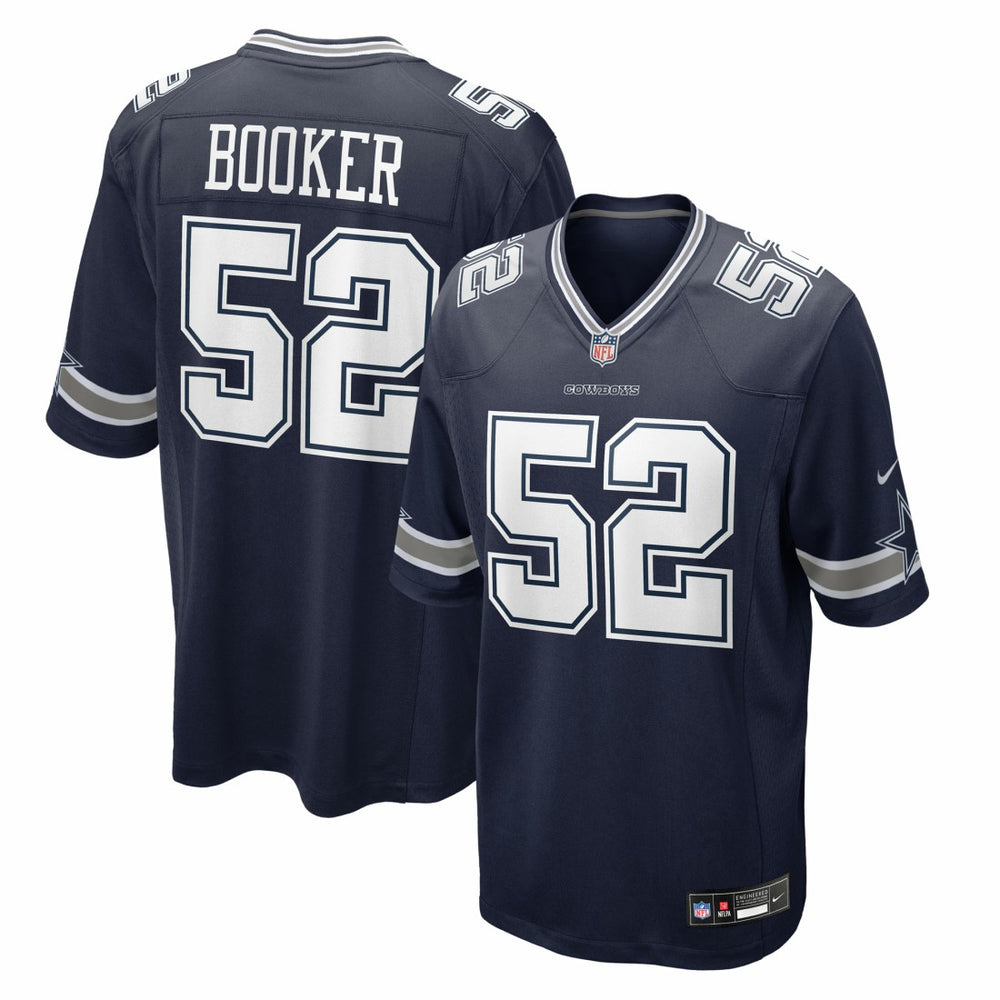 Tyler Booker Dallas Cowboys 2025 NFL Draft First Round Pick Game Jersey - Navy