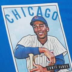 Ernie Banks Chicago Cubs Cooperstown Collection Collectors Connection T-Shirt Royal | Mitchell & Ness